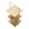 24'' White Modern Decorative Tray with 3 shelves